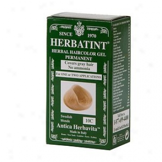 Herbatint Permanent Herbal Haircolor Gel, 10c-sweidsh Blonde