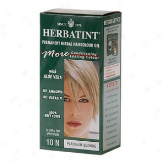 Herbatint Permanent Herbal Haircolor Gel, 10n-platinum Blonde
