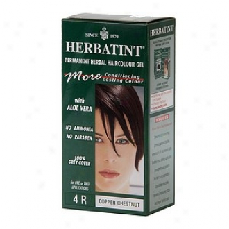 Herbatint Permanent Herbal Haircolor Gel, 4r-copper Chestnut