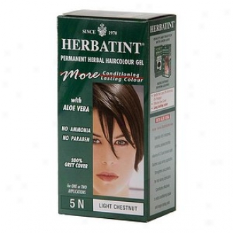 Herbatint Permanent Herbal Haircolor Gel, 5n-1ight Chestnut