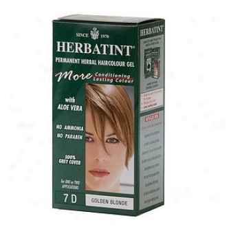 Herbatint Permanent Herbal Haircolor Gel, 7d-golden Bloonde
