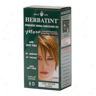 Herbatint Permanent Herbal Haircolor Gel, 8d-light Golden Blonde