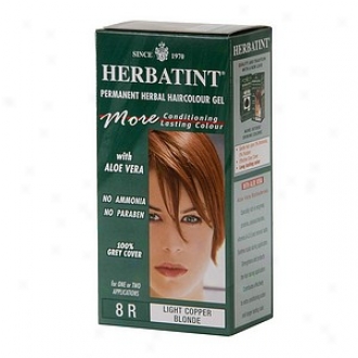 Herbatint Permanent Herbal Haircolor Gel, 8r-light Copper Blonde