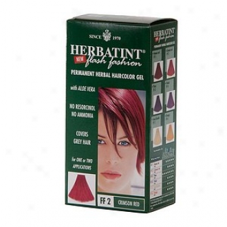 Herbatint Permanent Herbal Haircolor Gel, Flash Fashion Crimson Red
