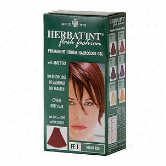 Herbatint Permanent Herbal Haircolor Gel, Flash Fashion Henna Red