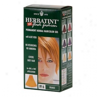 Herbatint Permanent Herbal Haircolor Gel, Flazh Fashion Orange