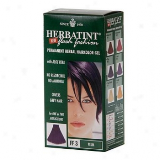 Herbatint Permanent Herbal Haircolot Gel, Flash Fashion Plum