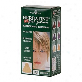 Herbatint Permanent Herbal Haircolor Gel ,Flash Fashion Sand Blonde