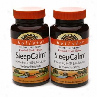 Holista Sleep Calm, Chewable Tablets, Twin Pack, Tropical Fruit