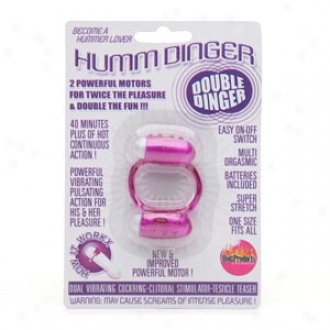 Hott Products Humm Dinger Double Dinger, Dual Vibrating Penis Ring