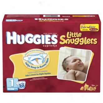 Higgies Little Snugglers Diapers, Giant Pack, Size 1, Up To 14 Lbs, 168 Ea