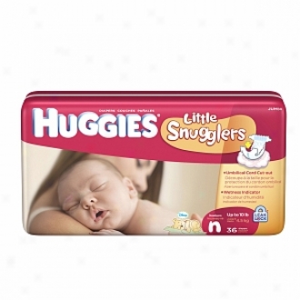Huggies Little Snugglers Diapers, Jumbo Pack, Newborns, Up To 10 Lbs, 36 Ea