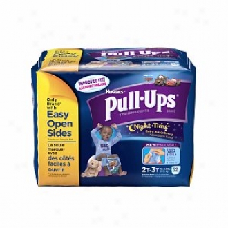 Huggies Pull-ups Night Time Training Pants For Boys, Biggie Pack, 2t-3t, 52 Ea