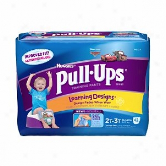 Huggies Pull-ups Training Pants For Boys With Learning Designs, Mega Pack, Size 2t-3t, 42 Ea