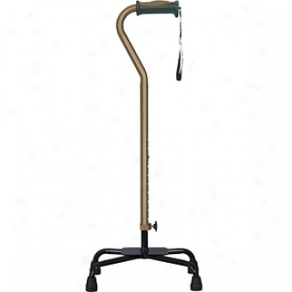 Hugo Adjustable Quad Cane For Right Or Left Hand Expend, Large De~d, Cocoa
