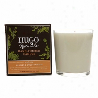 Hugo Natudals Hand-poured Candle, Comforting Vanilla & Sweet Orange