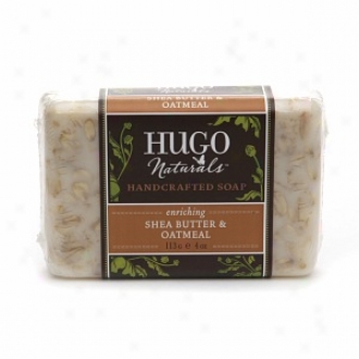 Hugo Naturals Handcrafted Bar Soap, Enriching Shea Butter &am0; Oatmeal