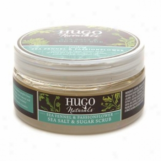 Hugo Naturals Sea Salt & Sugar Scrub, Soothing Sea Fennel & Passionflower