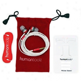 Human Toolz Sound Budz Xst Inear Headphonesmic Bundle, Red