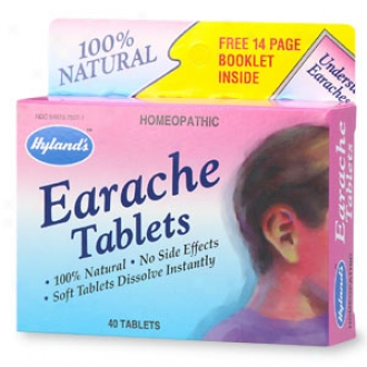 Hyland's Earache Tablets With Free Brochure Written By Physician & Pharmacist