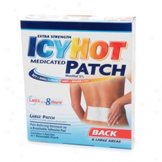 Icy Hot Extra Strength, Medicated Patch, Back & Large Areas