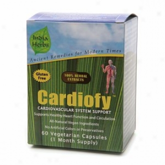 India Herbs Cardiofy Cardiovascular System Support, Veggie Caps