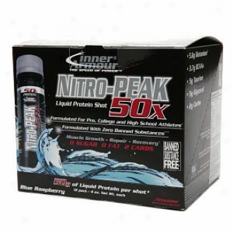 Inner Armour Nitro-peak 50x Liquid Protein Shots, Blue Raspberry