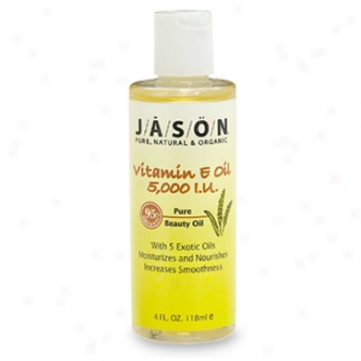 Jason Natural Cosmetics Pure Beauty Oil, 5,000  Iu Vitamin E Oil