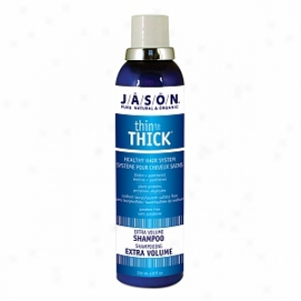 Jason Natural Cosmetics Shampoo, Thin-to-thick Hair & Scalp Therapy