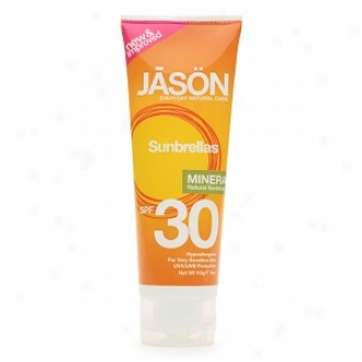 Jason Natural Cosmetics Sunbrellas Mineral Natural Sunblock, Spf 30