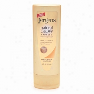 Jergens Natural Glow Express Body Moisturizer, Medium Skin Tones