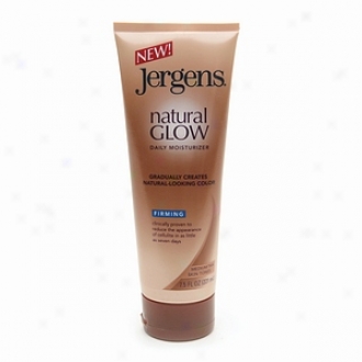 Jergens Natural Glow Firming Daily Moisturizer, Medium/tanS kin Tones