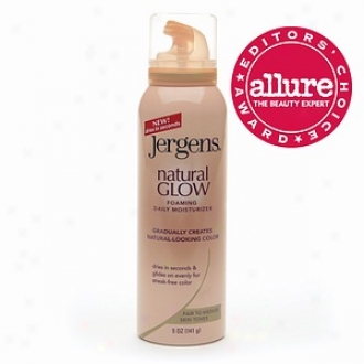 Jergens Natural Glow Foaming Daily Moisturizer, Fair To Medium Skin Tones