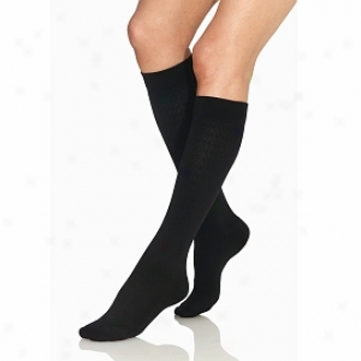 Jobst Supportwear Women's Exemplar Trouser Knee High Socks, Black, 7-0