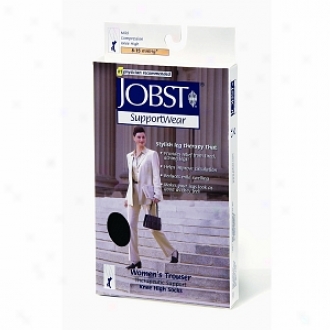 Jobst Supportwear Women's Trouser Knee High Socks, Black, 9.5-11