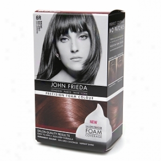 John Frieda Precision Foam Color Precision Foam Colour, 6r Radiant Red Light Red Brown