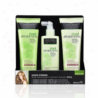 John Frieda Root Awakening Strength Restoring And Armament Boosting Special Pack, Breakage Prone