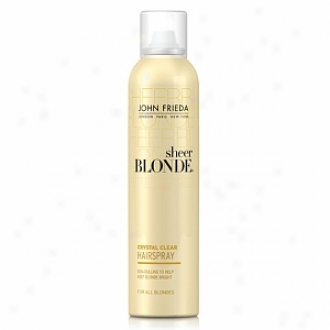 oJhn Frieda Sheer Blonde Crystal Clear Shape & Glimmer Hairspray For All Blondes