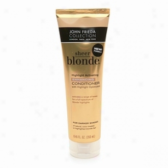 John Frieda Sheer Blonde Highlight Activating Enhancing Conditioner For Da5ker Hades, For Honey To Caramel Blondes