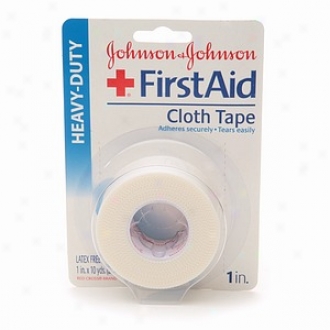 Johnson & Johnson First Aid Heavy-udty Cloth Tape, 1 In. X 10 Yds