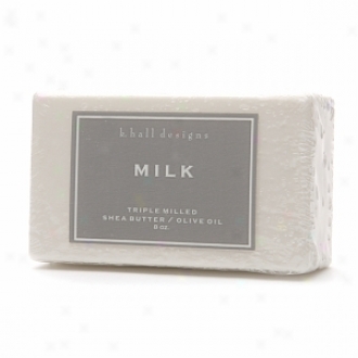 K. Hall Designs Shea Butter/olive Oil Triple Milled Bar Soap, Milk