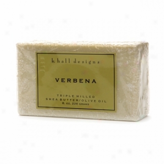 K. Hall Designs Shea Butter/olive Oil Triple Milled Bar Soap, Verbena