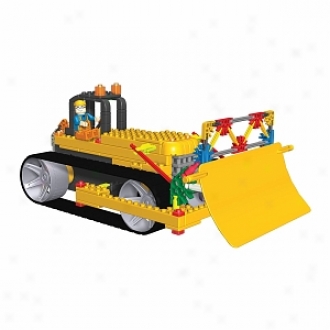 K'nex Construction Crew Seeies #2 Bulldozer, Giant Excavator, Dump Truck Ages 5+