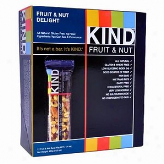 Kind Fruit + Nut Nutrituon Bars, Fruit & Nut Delight