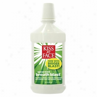 Kiss My Face Breath Blast Naturally Fresh & Healthy Mouthrinse, Spearmint