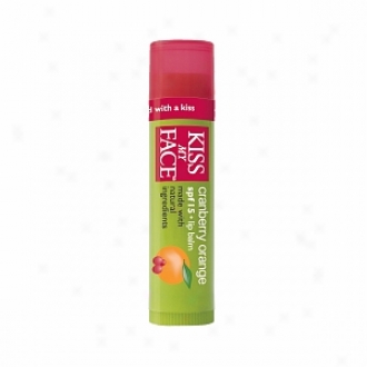 Kiss My Face Natural Lip Balm With Spf 15, Cranberry Orange