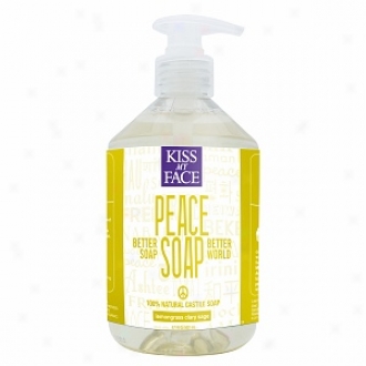 Kiss My Face Peace Soap, 100% Natural Castile Soap, Lemongrass Clary Sage