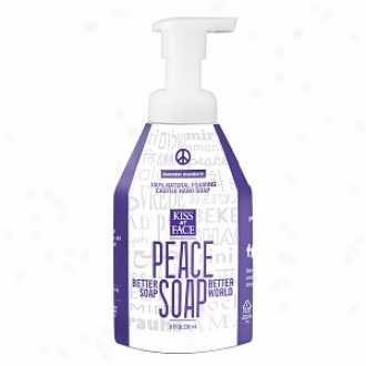Kiss My Face Peace Soap, 100%  Regular Foamin Caastile Hand Soap, Lavender Mandarin