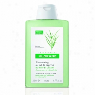 Klorane Shampoo With Papyrus Milk, Dry And Unruly Hair