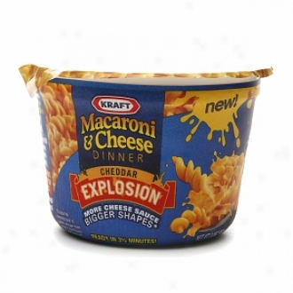 Kraft Macaroni & Cheese Dinner (10 Single Serve Cups), Cheddar Explosion